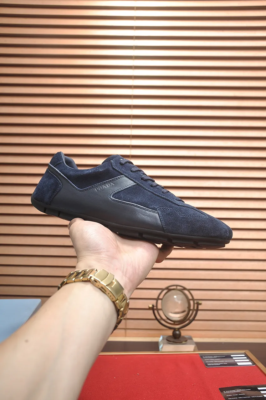 Men's shoes 💰560💶【PRADA】Couple's casual shoes, originally developed 1:1, made of high-mercerized cowhide with imported cowhide, silk sheepskin lining, rubber outsole, comfortable and soft on the feet, size for women: 35 to 41. Male 38 to 48💰🔥🔥🔥🔥🔥